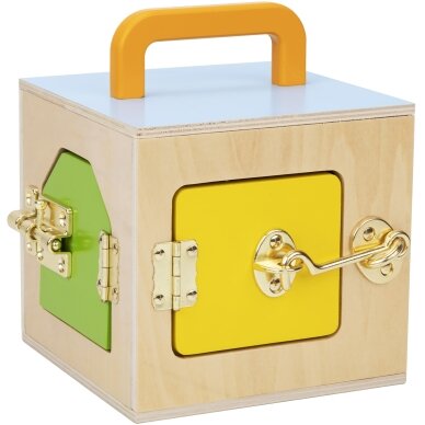 Tooky Toy edukacinė Montessori dėžutė – dėlionė, skaitliukai ir orų lenta 6 in 1, skirta vaikams nuo 3 metų 12