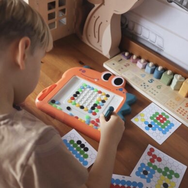 WOOPIE magnetinė lenta vaikams Montessori MagPad Dinozauras 2 WOOPIE magnetinė lenta vaikams Montessori MagPad Dinozauras 2