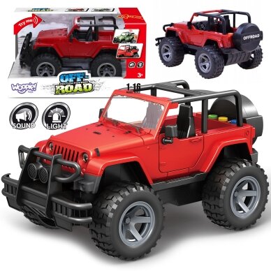 WOOPIE Jeep visureigis su garsu ir šviesa WOOPIE Jeep visureigis su garsu ir šviesa