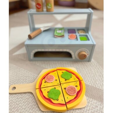TOOKY TOY Picerija Medinės picos krosnies priedai 5 TOOKY TOY Picerija Medinės picos krosnies priedai 5