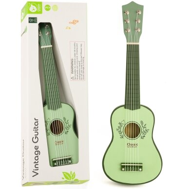 CLASSIC WORLD medinė gitara vaikams vintažinis muzikos instrumentas 3+ 11