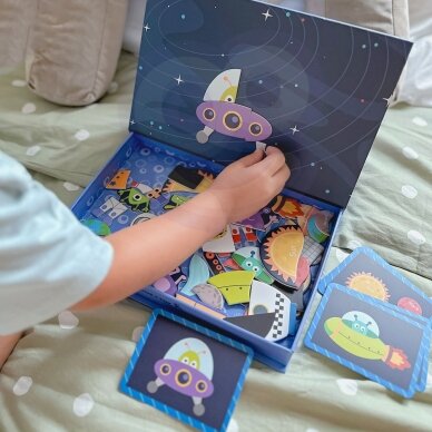 TOOKY TOY Magnetinė dėlionė Montessori edukacinė dėžutė Kosmosas 72 vnt. 3 TOOKY TOY Magnetinė dėlionė Montessori edukacinė dėžutė Kosmosas 72 vnt. 3