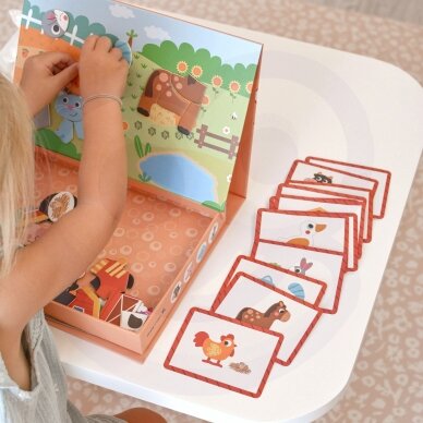 TOOKY TOY magnetinė dėlionė Ūkio dėlionė 2 TOOKY TOY magnetinė dėlionė Ūkio dėlionė 2