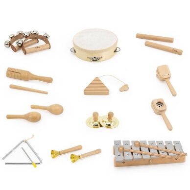 VIGA medinė muzikos lenta – 12 perkusinių instrumentų rinkinys 6
