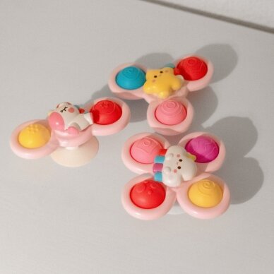 WOOPIE BABY Space Spinner Pop-it sensorinis žaislas su keičiamosiomis dalimis 3 vnt. rožinis. 4 WOOPIE BABY Space Spinner Pop-it sensorinis žaislas su keičiamosiomis dalimis 3 vnt. rožinis. 4