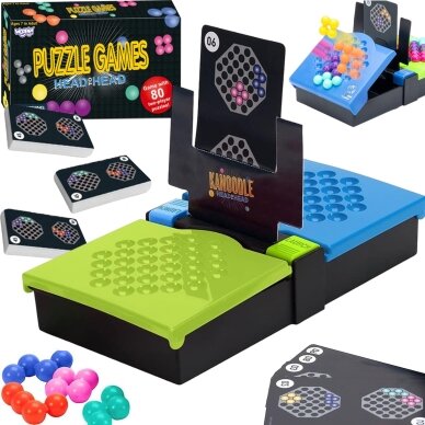 WOOPIE IQ logikos žaidimas strateginei smegenų treniruotei „Head to Head“ – laiku atliekamas raštų sprendimas 5 WOOPIE IQ logikos žaidimas strateginei smegenų treniruotei „Head to Head“ – laiku atliekamas raštų sprendimas 5