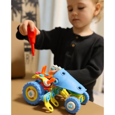WOOPIE 6-in-1 STEM transporto priemonių konstravimo kaladėlių rinkinys 4 WOOPIE 6-in-1 STEM transporto priemonių konstravimo kaladėlių rinkinys 4