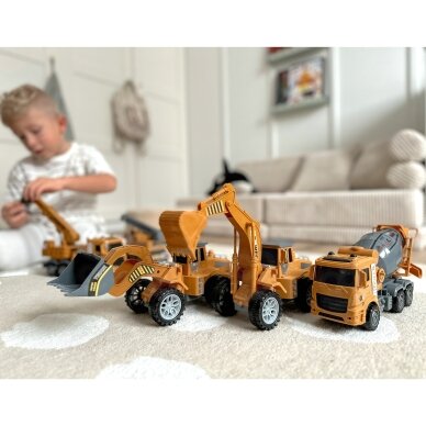 WOOPIE Didelis statybinių transporto priemonių rinkinys 6 viename 3