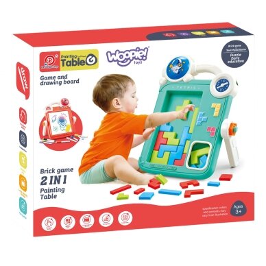 WOOPIE Dvipusė piešimo lenta Tetris žaidimas 2 in 1 oranžinė 7 WOOPIE Dvipusė piešimo lenta Tetris žaidimas 2 in 1 oranžinė 7