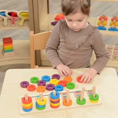 MASTERKIDZ Montessori mokomasis skaičiavimo ir spalvų dėlionės rūšiuotuvas 2 MASTERKIDZ Montessori mokomasis skaičiavimo ir spalvų dėlionės rūšiuotuvas 2