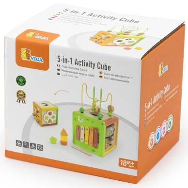 VIGA medinis edukacinis kubas 5-in-1 7