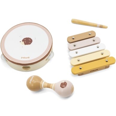 VIGA PolarB muzikos instrumentų rinkinys su ežiuku 6 VIGA PolarB muzikos instrumentų rinkinys su ežiuku 6