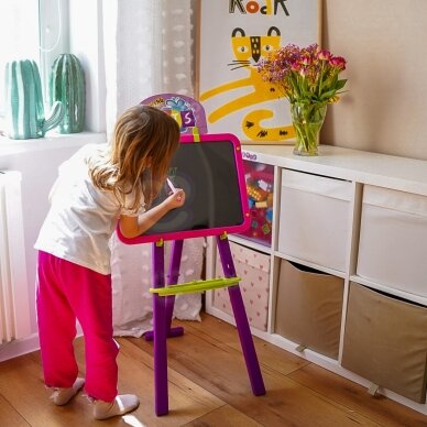 WOOPIE 3-in-1 magnetinė sauso valymo lenta su šviesos piešimu 3