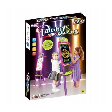 WOOPIE 3-in-1 magnetinė sauso valymo lenta su šviesos piešimu 8