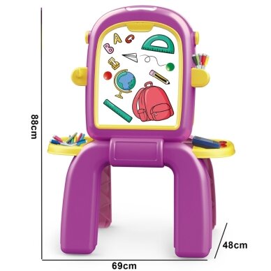 WOOPIE 2-in-1 dvipusė piešimo lenta 8