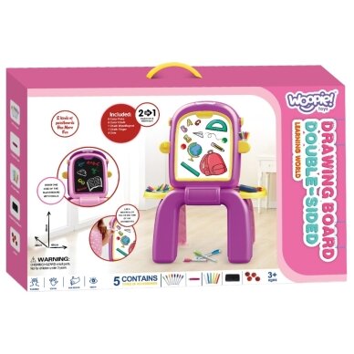 WOOPIE 2-in-1 dvipusė piešimo lenta 9 WOOPIE 2-in-1 dvipusė piešimo lenta 9