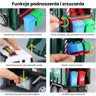 WOOPIE Šiukšliavežis atliekų rūšiavimui – mastelis 1:10 9 WOOPIE Šiukšliavežis atliekų rūšiavimui – mastelis 1:10 9