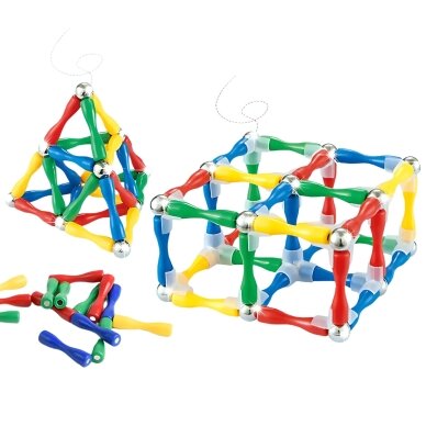 WOOPIE magnetinės konstrukcinės kaladėlės 3D 128 vnt. XXL 4