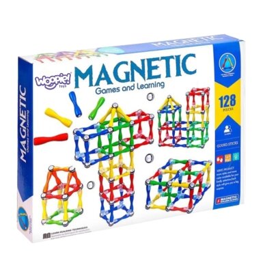 WOOPIE magnetinės konstrukcinės kaladėlės 3D 128 vnt. XXL 7 WOOPIE magnetinės konstrukcinės kaladėlės 3D 128 vnt. XXL 7
