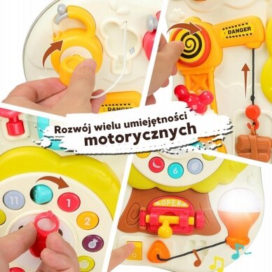 WOOPIE Montessori manipuliacinė sensorinė interaktyvi lenta mažyliams 6