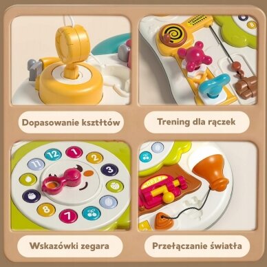 WOOPIE Montessori manipuliacinė sensorinė interaktyvi lenta mažyliams 7