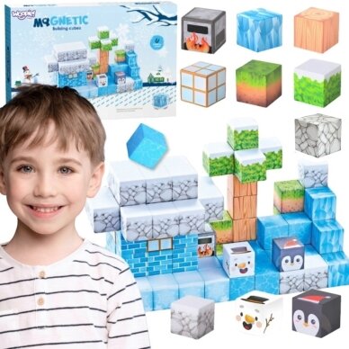 WOOPIE Magnetiniai konstravimo blokeliai Winter World of Blocks