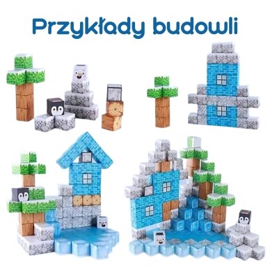 WOOPIE Magnetiniai konstravimo blokeliai Winter World of Blocks 8 WOOPIE Magnetiniai konstravimo blokeliai Winter World of Blocks 8