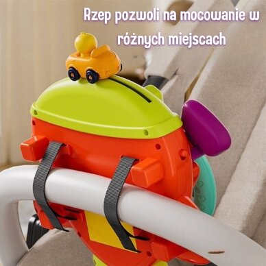 WOOPIE BABY interaktyvus lėktuvo formos vairas-lėktuvėlis lovytei ir vežimėliui su efektais 18m+ 3