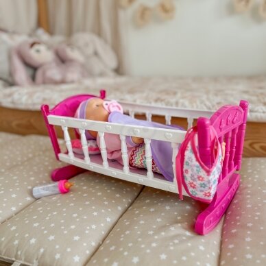 WOOPIE ROYAL XL Vienaragio lėlės prižiūrėtojo rinkinys su lopšiu ir maitinimo rinkiniu 5 WOOPIE ROYAL XL Vienaragio lėlės prižiūrėtojo rinkinys su lopšiu ir maitinimo rinkiniu 5
