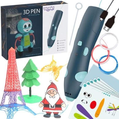WOOPIE 3D spausdintuvo rašiklis – saugios USB kasetės