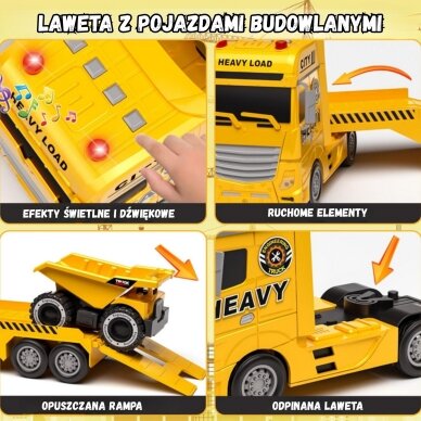 WOOPIE statybinis transporto vilkikas 6 WOOPIE statybinis transporto vilkikas 6