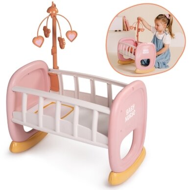 SMOBY Baby Nurse lopšys su karusele