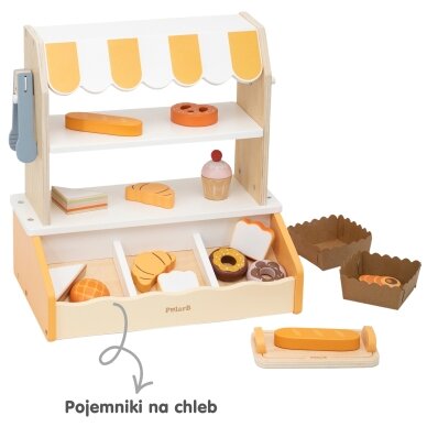 VIGA medinė mini kepyklėlė su kepinių stendu 16 vnt. 7 VIGA medinė mini kepyklėlė su kepinių stendu 16 vnt. 7