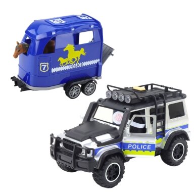 WOOPIE policijos visureigis su arklio priekabos rinkiniu 4 WOOPIE policijos visureigis su arklio priekabos rinkiniu 4