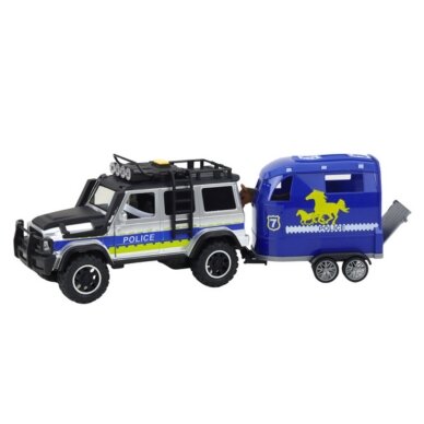 WOOPIE policijos visureigis su arklio priekabos rinkiniu 6 WOOPIE policijos visureigis su arklio priekabos rinkiniu 6