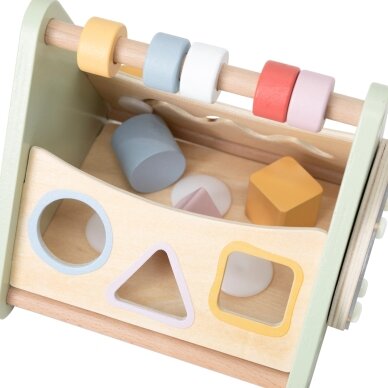 VIGA medinė dėlionė Montessori formų rūšiavimo kaladėlės su abakumi PolarB 9 VIGA medinė dėlionė Montessori formų rūšiavimo kaladėlės su abakumi PolarB 9