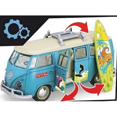 WOOPIE klasikinis „Surf Bus“ automobilis su šviesomis ir garsu, modelis 1:14 4 WOOPIE klasikinis „Surf Bus“ automobilis su šviesomis ir garsu, modelis 1:14 4