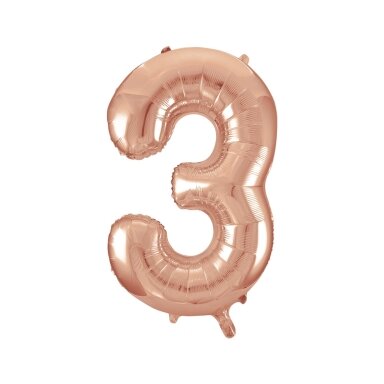 Folinis balionas-skaičius "3", (85 cm)