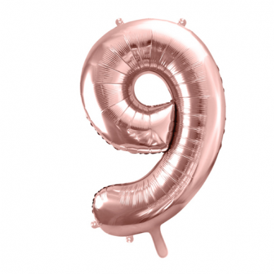 Folinis balionas-skaičius "9",  (85 cm)