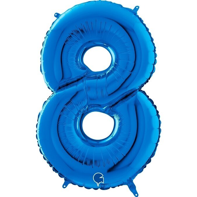 Folinis balionas-skaičius "8", mėlynas (66 cm) Folinis balionas-skaičius "8", mėlynas (66 cm)