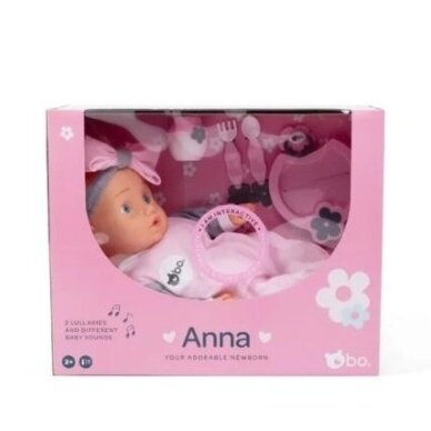 Interaktyvi lėlytė-naujagimis Anna 42 cm 1