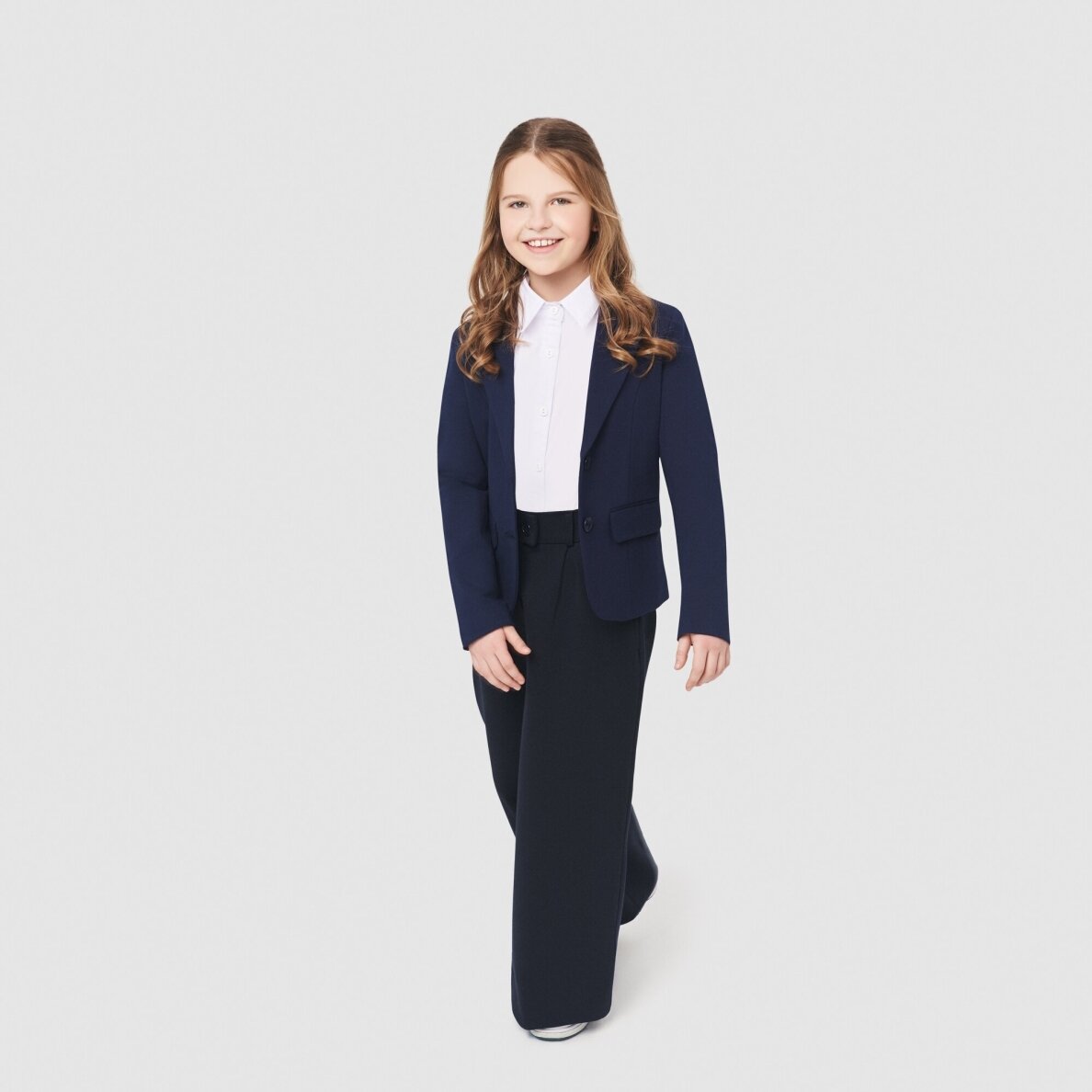 Juodos trikotažines platėjančios kelnės 116-182 cm 3