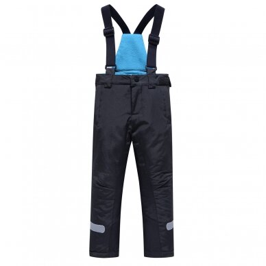 Juodos Valianly kombinezoninės kelnės 98-128 cm. 9252_black Juodos Valianly kombinezoninės kelnės 98-128 cm. 9252_black