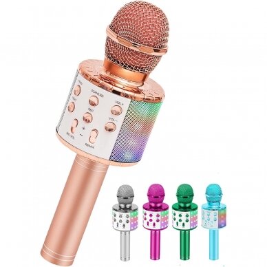 Karaoke mikrofonas su efektais WS-858 Karaoke mikrofonas su efektais WS-858