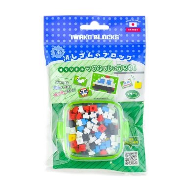 Karpomas Iwako kūrybinis mozaikų rinkinys „KESHI-BLO Mini Magnet-Green”, ER-GLB414 Karpomas Iwako kūrybinis mozaikų rinkinys „KESHI-BLO Mini Magnet-Green”, ER-GLB414