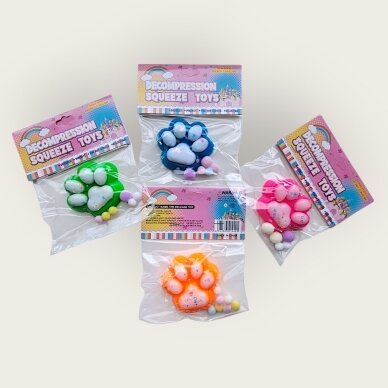 Katinėlio pėdutė - antistresinis žaislas squishy Katinėlio pėdutė - antistresinis žaislas squishy