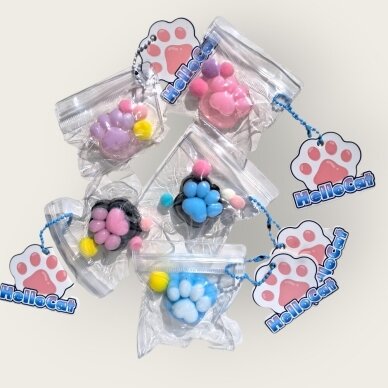 Katinėlio pėdutė mini - antistresinis žaislas squishy Katinėlio pėdutė mini - antistresinis žaislas squishy