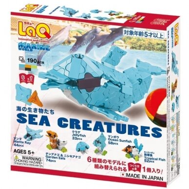 Konstruktorius LaQ „Marine World Sea Creatures” Konstruktorius LaQ „Marine World Sea Creatures”