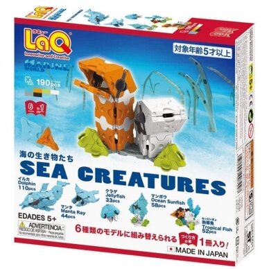 Konstruktorius LaQ „Marine World Sea Creatures” 1 Konstruktorius LaQ „Marine World Sea Creatures” 1