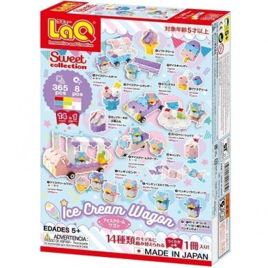 Konstruktorius LaQ „Sweet Collection Ice Cream Wagon” 1